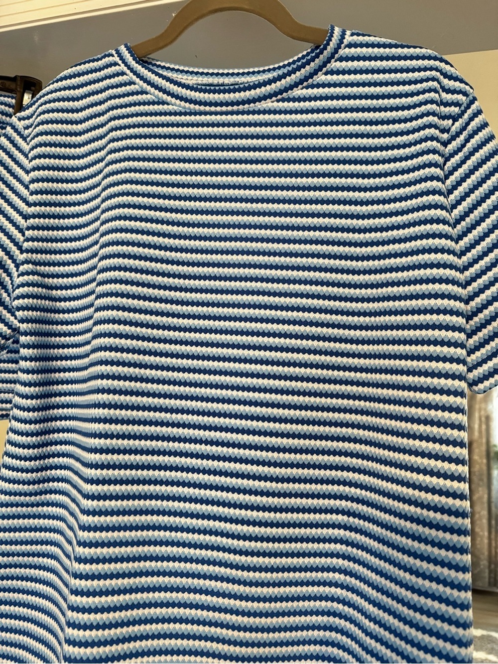FISOEW Blue Striped 2 Piece Lounge Set NWT Size M - Picture 4 of 8
